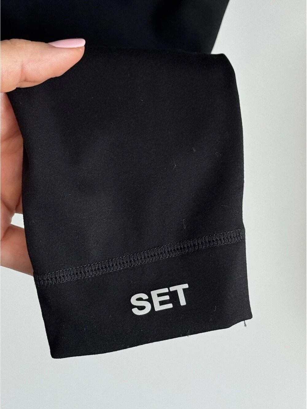 SET Active Sportbody Black High Rise Leggings Ankle Length Size S - Picture 10 of 11